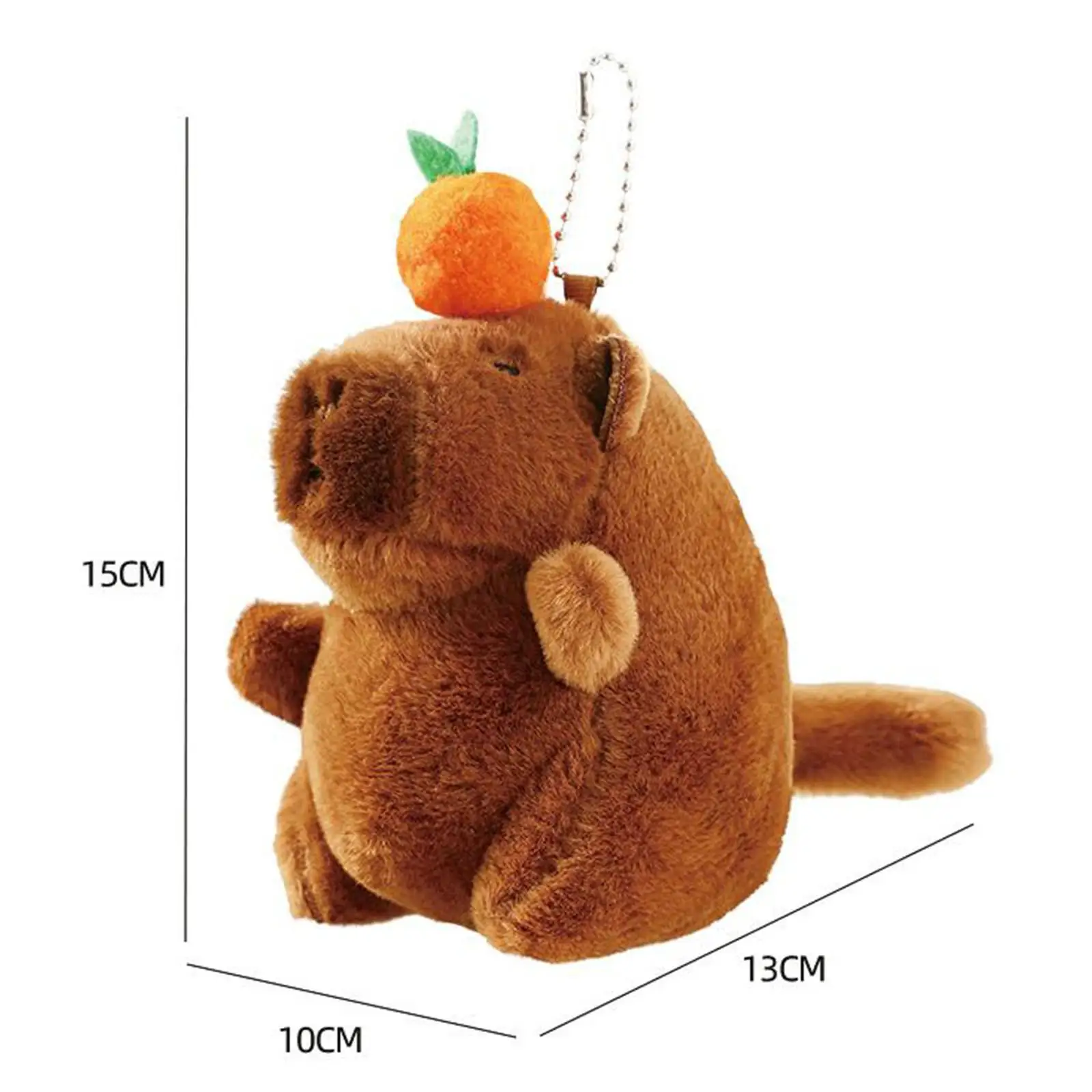 Capybara Plüsch tier lustige Dekoration Geldbörse Rucksack Charme Geburtstags geschenk