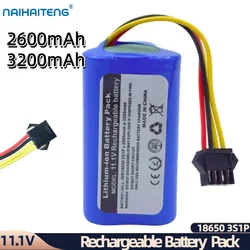 11.1V 10.8V 2600mAh 3200mAh 18650 Cylindrical Li-ion Rechargeable Battery Pack For Vacuum Scarlet Robot Can Be Wholesale