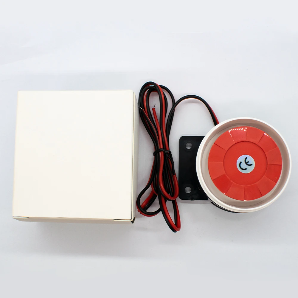 تيار مستمر 6-12 فولت صغير 120db إنذار صفارة الإنذار الصوت مكافحة سرقة الجرس عالية ديسيبل الأمن بيزو الطنان إنذار القرن #4