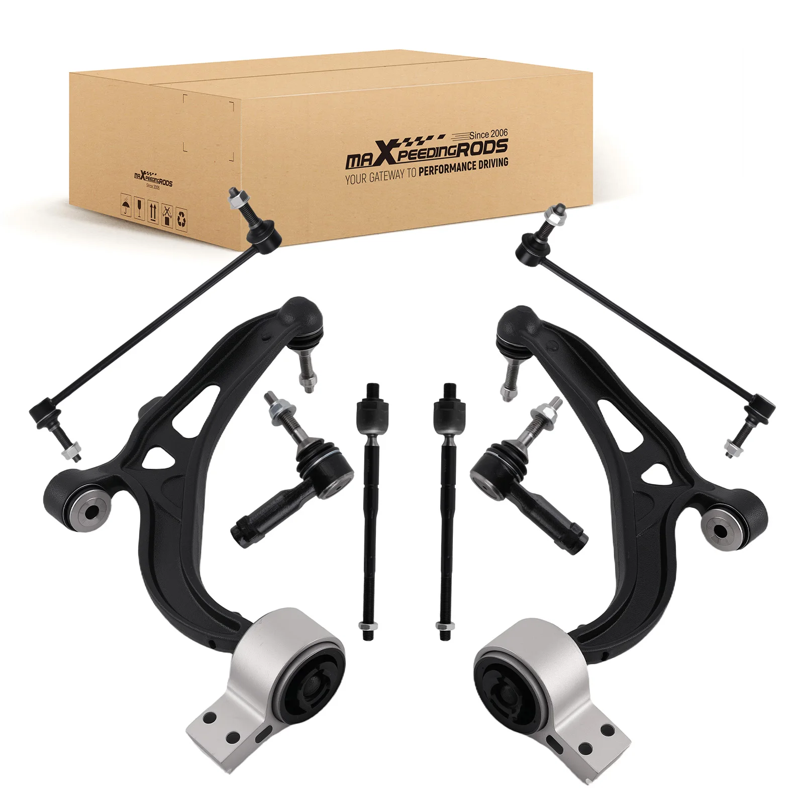 

8x Front Lower Control Arm W/Ball Joint Tie Rod Sway for Ford Explorer 2011-2019 All 2 or 4 Wheel Drive BB5Z3079B GB5Z3079G
