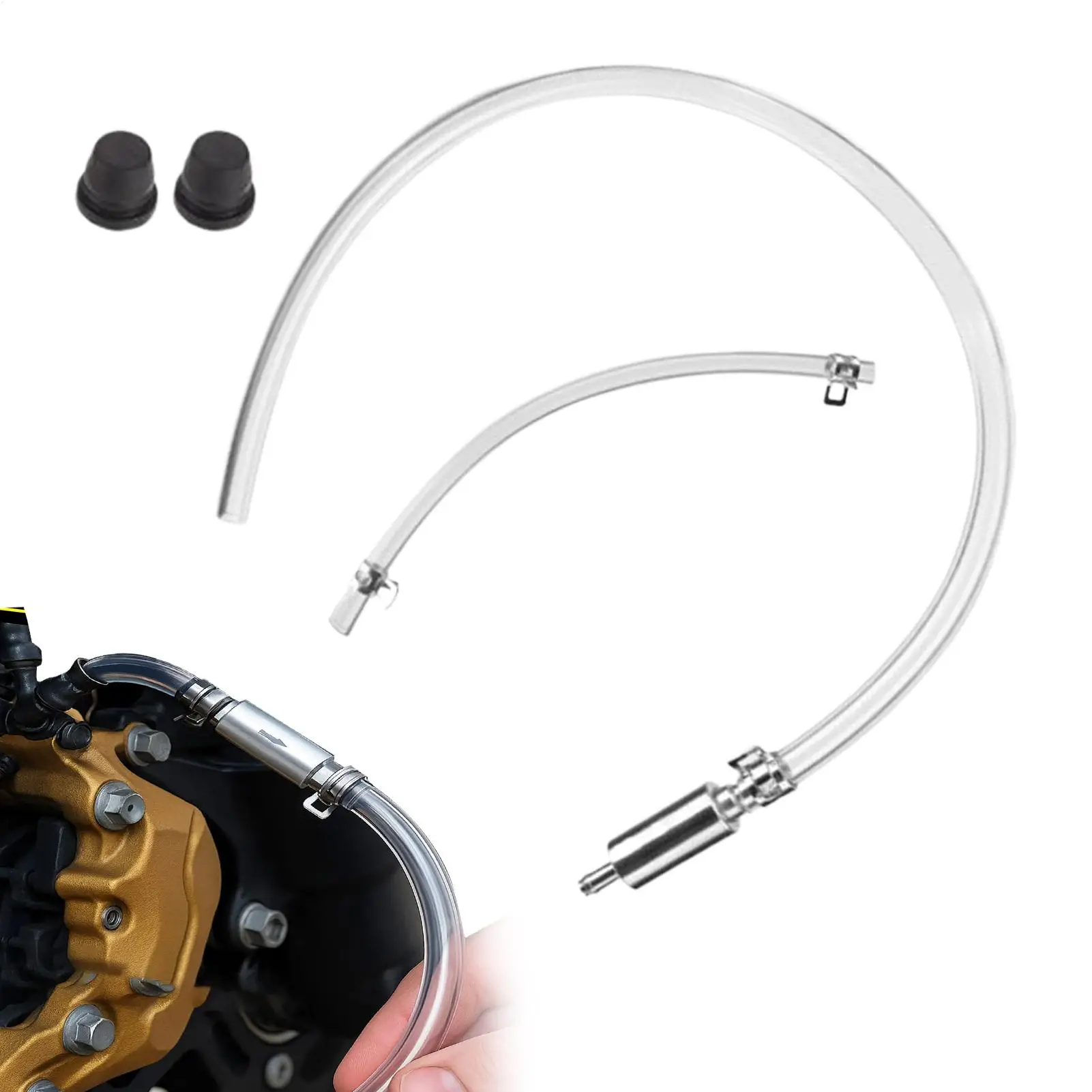 

Brake Bleeder Tube Single Way Check Valve Tube Brake Bleeder Hose Set Motorcycle Car Clutch Fluid Replacement Hydraulic System