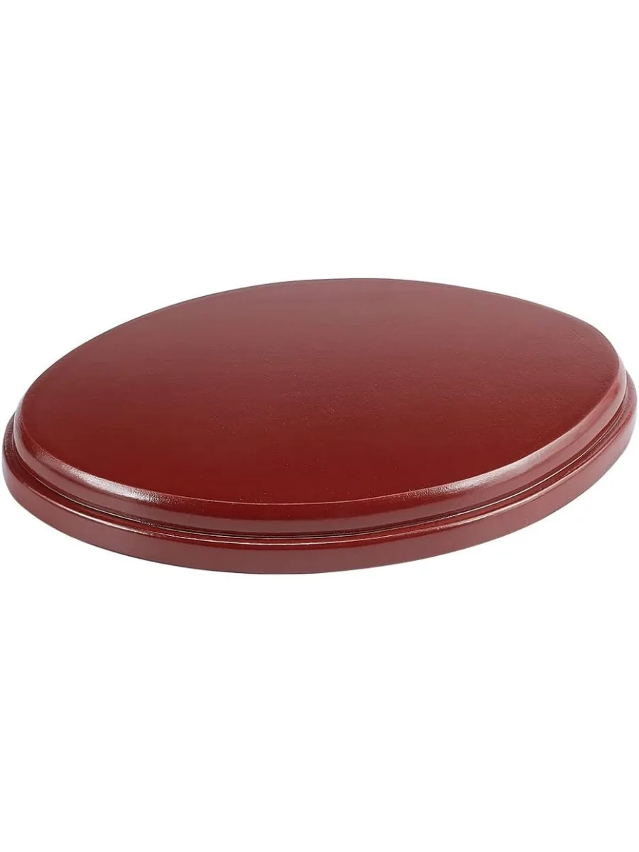 1PC Oval Wood Base (Sienna 7.4x5.4x0.8 inch) Wood Display Base for Gemstone and Jewellery Oval Wood Plaque Base Riser Farmhouse