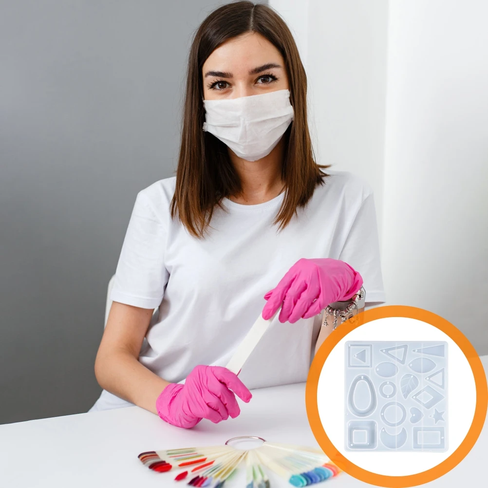 

Креативная силиконовая форма для подвески в виде сережек для самостоятельного изготовления ювелирных изделий, кристаллическая эпоксидная подвеска, многоразовый аксессуар для рукоделия