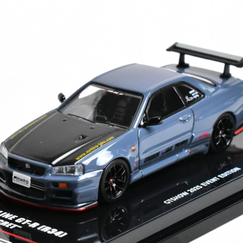 INNO 1:64 성인 취미 SUZHOU Limited 쇼 컬렉션 R34 다이캐스트 모델 자동차