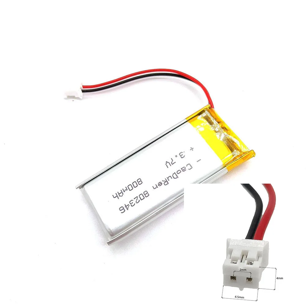 Rechargeable 3.7V 800Mah 802346 Lithium Polymer Ion Battery For GPS TABLET MP3 LAPTOP MP4 CHARGING TREASURE POWER MOBILE POWER