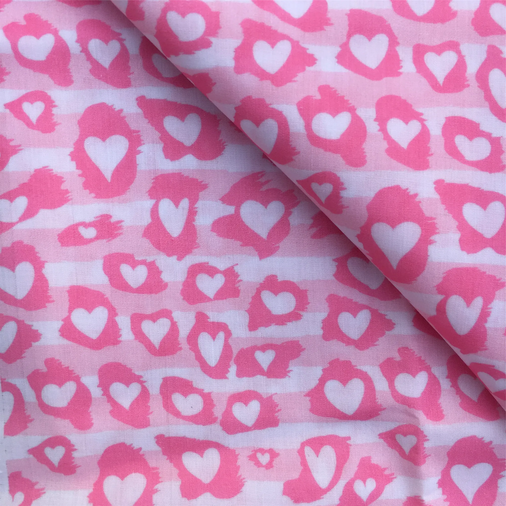 Pink Series Leopard Cheetah 50*145cm Polyester 100% Cotton Fabric Sewing Quilting Fabric Needlework Material DIY Handmade