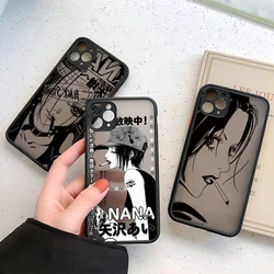 Anime Nana Osaki Line Phone Case For iPhone 15 14 13 12 11 Mini Pro Max X XR XSMax 7 8 Plus Matte Transparent Back Cover