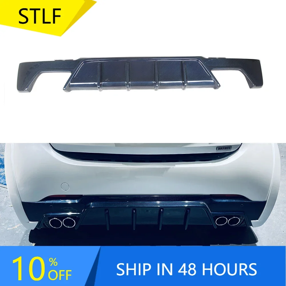 

STLFFor Mercedes BenzSmart Real Dry CarbonFiber Back Lip CarRear BumperDiffuser Rear Splitters Spoiler Back Lip Upgrade Body Kit