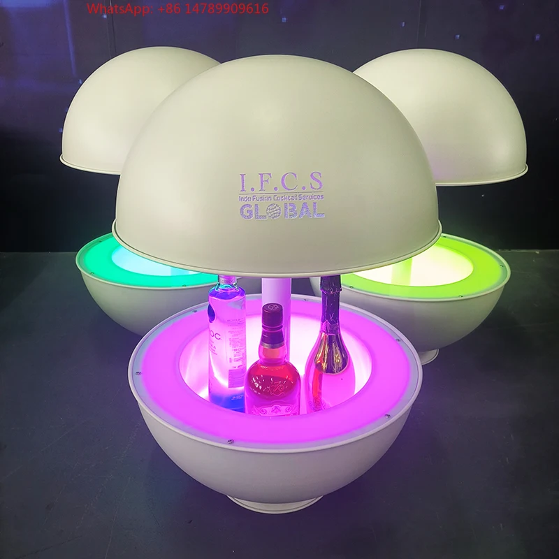

High-End Bespoke LED Bottle Display RackCustom Designed Acrylic Bottle Glorifier LED Illuminated Wine Rack Night Bar Liquor Bott