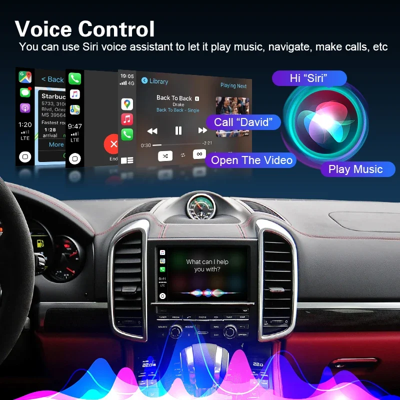 Wireless New Carplay For Porsche 911 Bosxter Cayman Macan Cayenne Panamera PCM/CDR  Android Auto Support Rear Camera