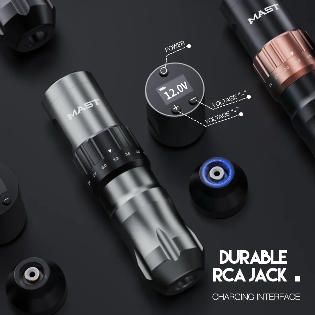 

NEW Mast Fold Adjustable Stroke Wireless Battery Permanent Makeup Microblading Machine Tattoo Machine