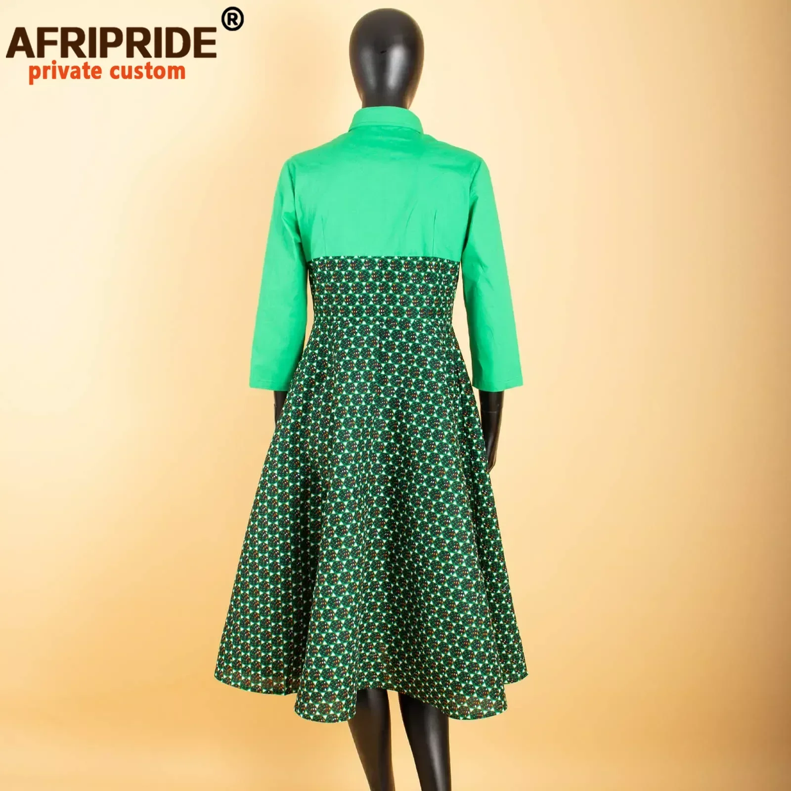 Vestido africano con estampado para mujer, traje informal de fiesta, Dashiki, algodón encerado, A1925042, 2024