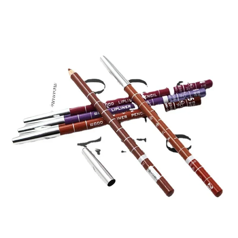 Profesjonalny kredka do ust 28Color Antifouling, precyzyjny wodoodporny pisak do konturowania ust, trwały kremowy eyeliner do makijażu ust.