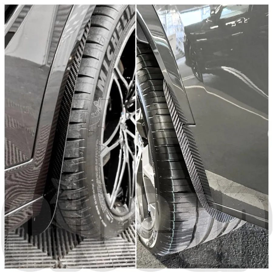 

OiOMOTORS Dry Carbon Fiber Front and Rear Splash Guards Arch Guards Mud Flaps Kit for BMW F95 X5M G05 X5 F96 X6M G06 X6