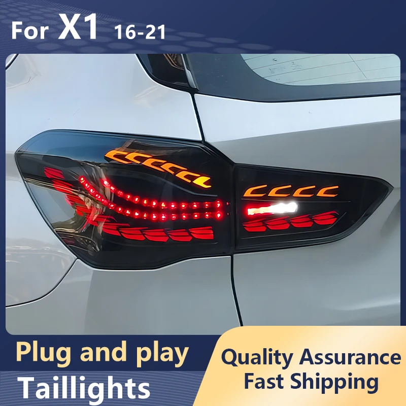 

Car Styling Taillights For BMW X1 F48 F49 2016-2021 LED DRL Dynamic Turn Signal Brake Reversing Tail Lamp Auto Accessories