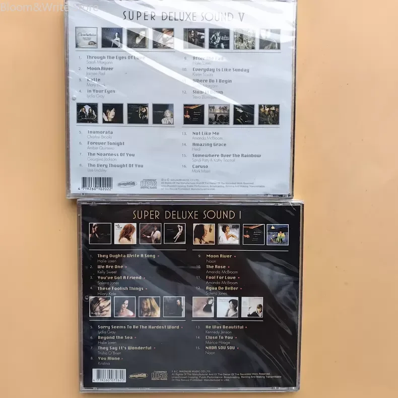 Fever Jazz Female Vocal SUPER DELUXE SOUND Series CD Volumes 1 and 5  Halie Loren Kelly Sweet Music CD Car Soundtrcks Box Gift