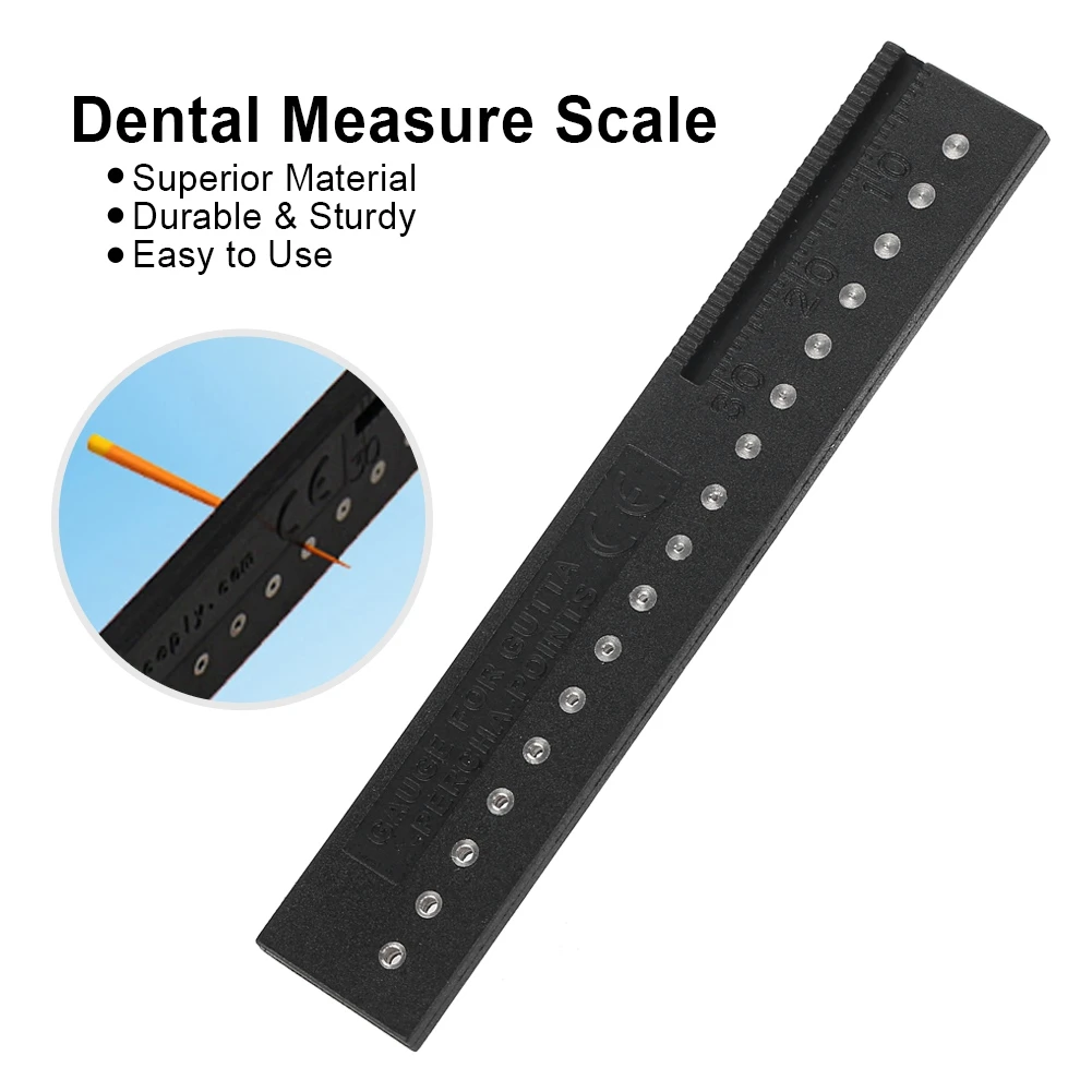 Guttaperca point Span Measure Scale righello di misurazione del canale radicolare strumenti dentali strumenti