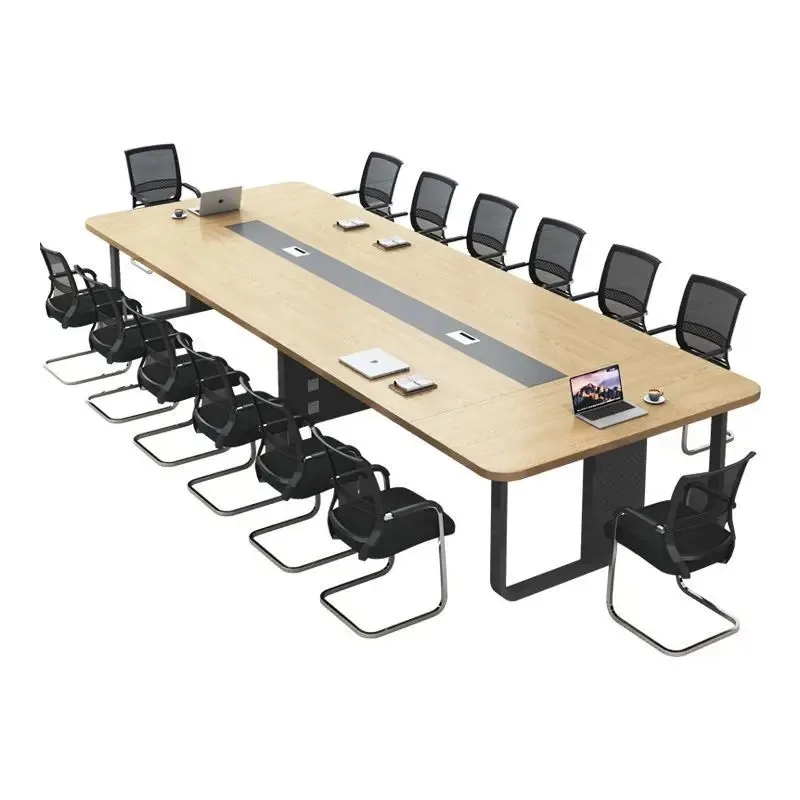 

Conference long table Large simple modern small office chair Meeting room combination training negotiation table
