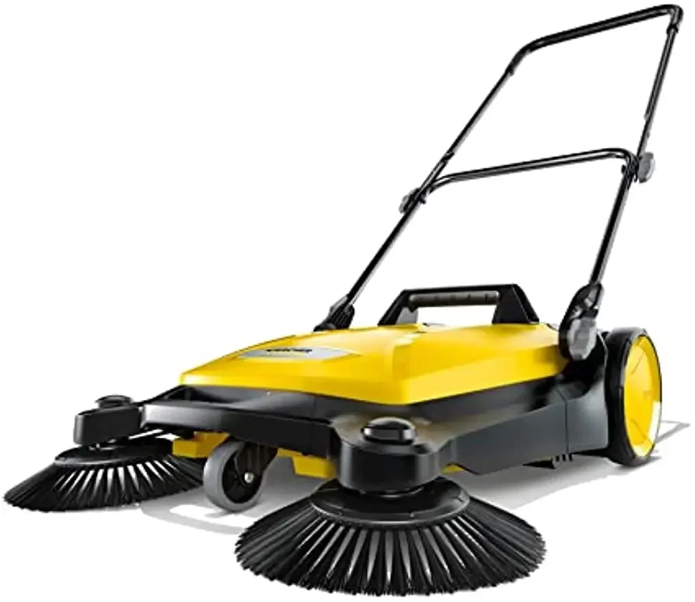 Karcher S 4 Twin Walk-Behind Hand Push Floor Sweeper 5.25 Gallon Capacity 26.8