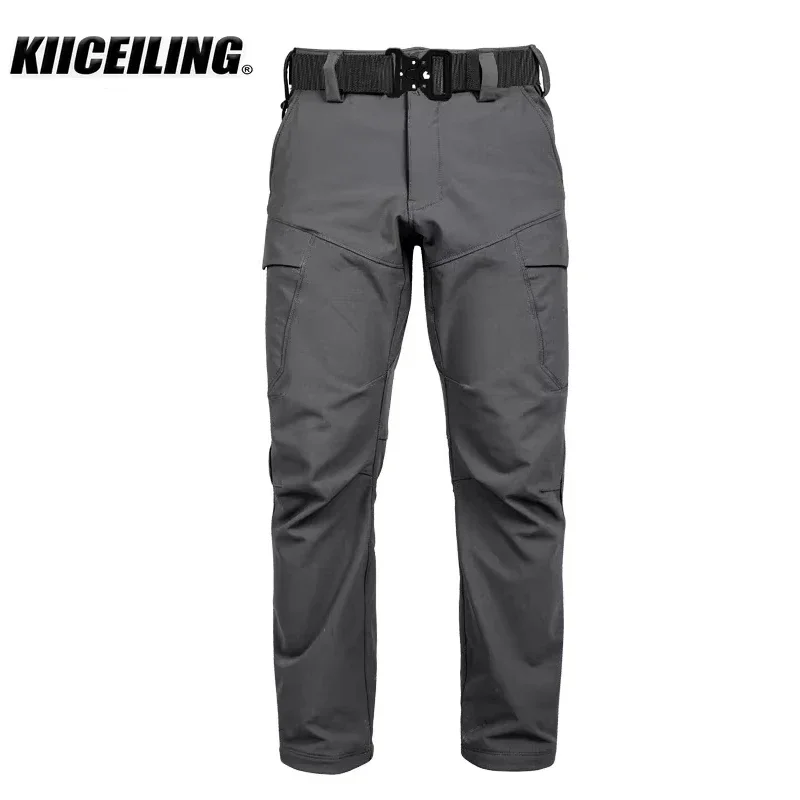 KIICEILING MP-YF Winter Softshell Fleece Warme Taktische Hosen männer Cargo Hosen Casual Work Duty Wasserdichte Camouflage Hose