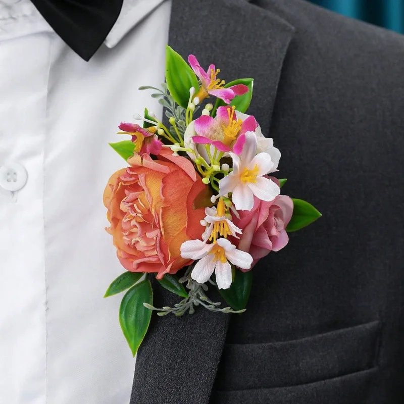 

New rose wrist flower wedding corsage bridesmaid sisters group decoration flower forest corsage manufacturer