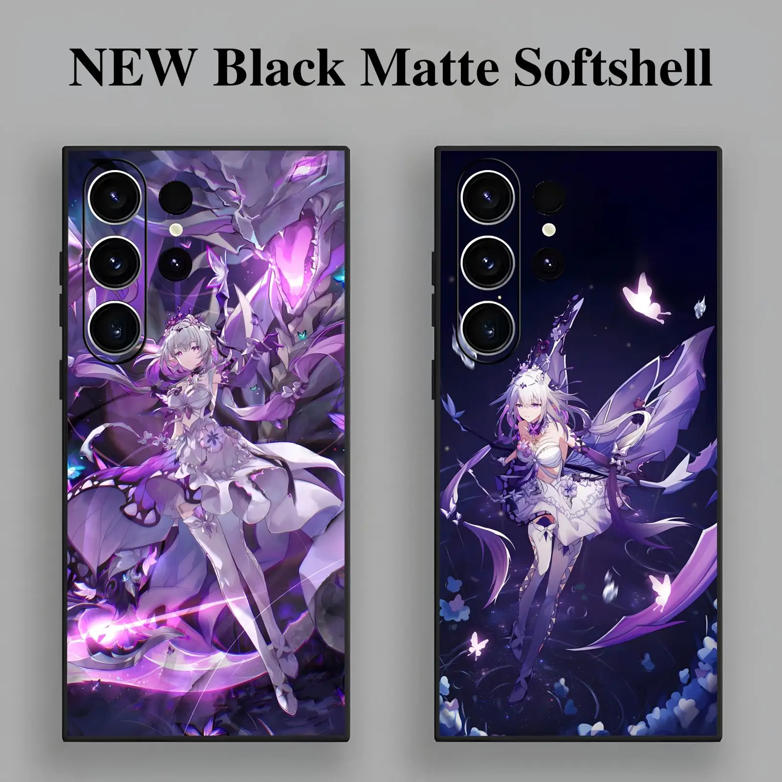 Phone Case For Samsung S26 S25 S24 S23 S22 S21 S20 Ultra Note20 Anti-Drop Soft Black Case Honkai Star Rail Castorice