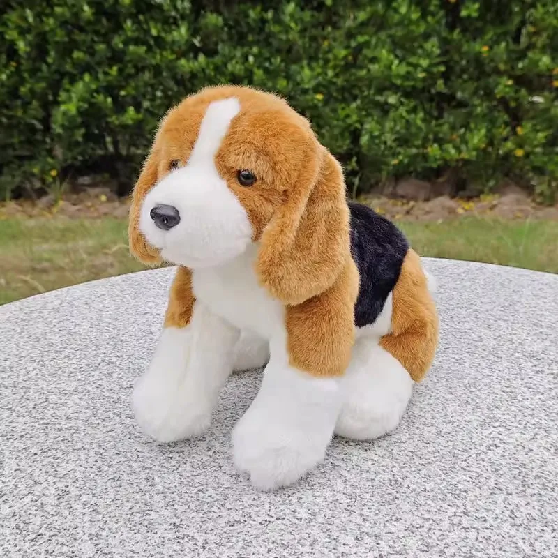 Paquete de perro Beagle de Animal simulado, caza, rescate, cachorros, granja, familia, mascota, juguete de peluche, muñeco de peluche, niño, niña, amigo, regalo de cumpleaños