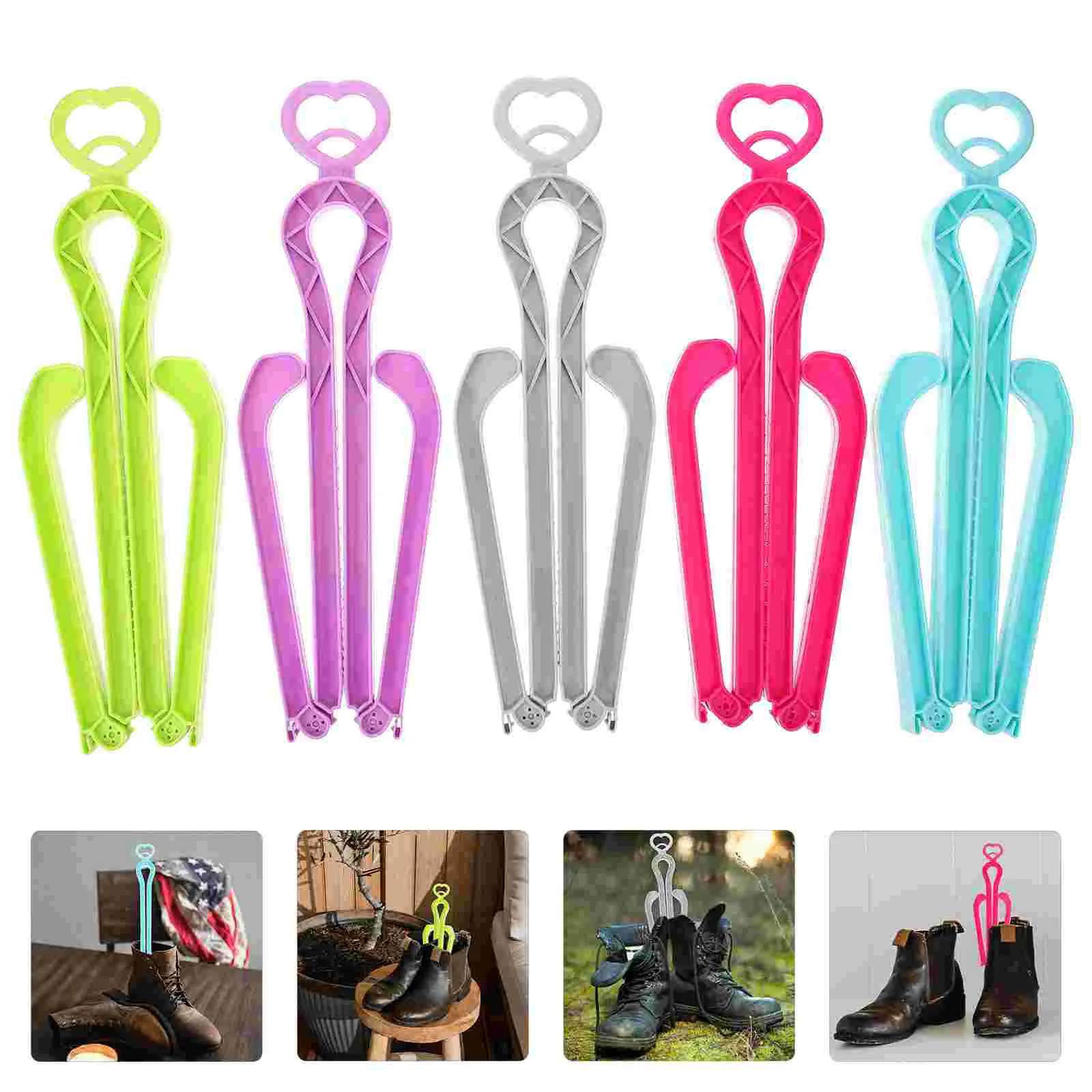 5 Pcs High Boots Shoe Stretcher Foldable Shaper Keeping Tool Booties Footwear Keeper Shoes Women's Home Insert Supplies