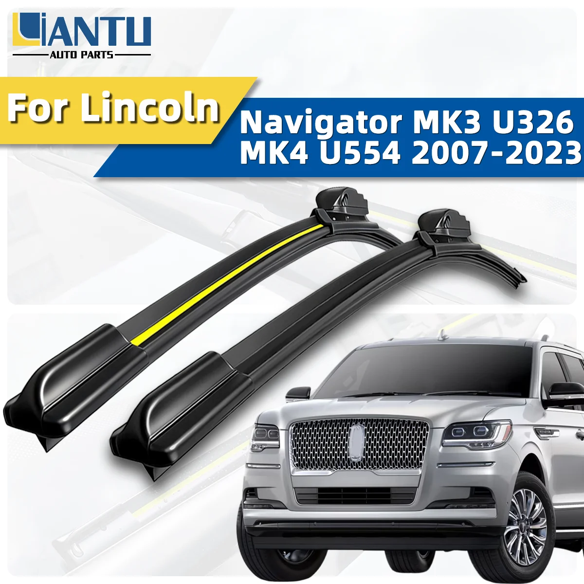 

2pcs Front Windshield Wiper Fit For Lincoln Navigator MK3 U326 MK4 U554 2007-2023 Car Wipers Blade Premium Accessorie Quiet