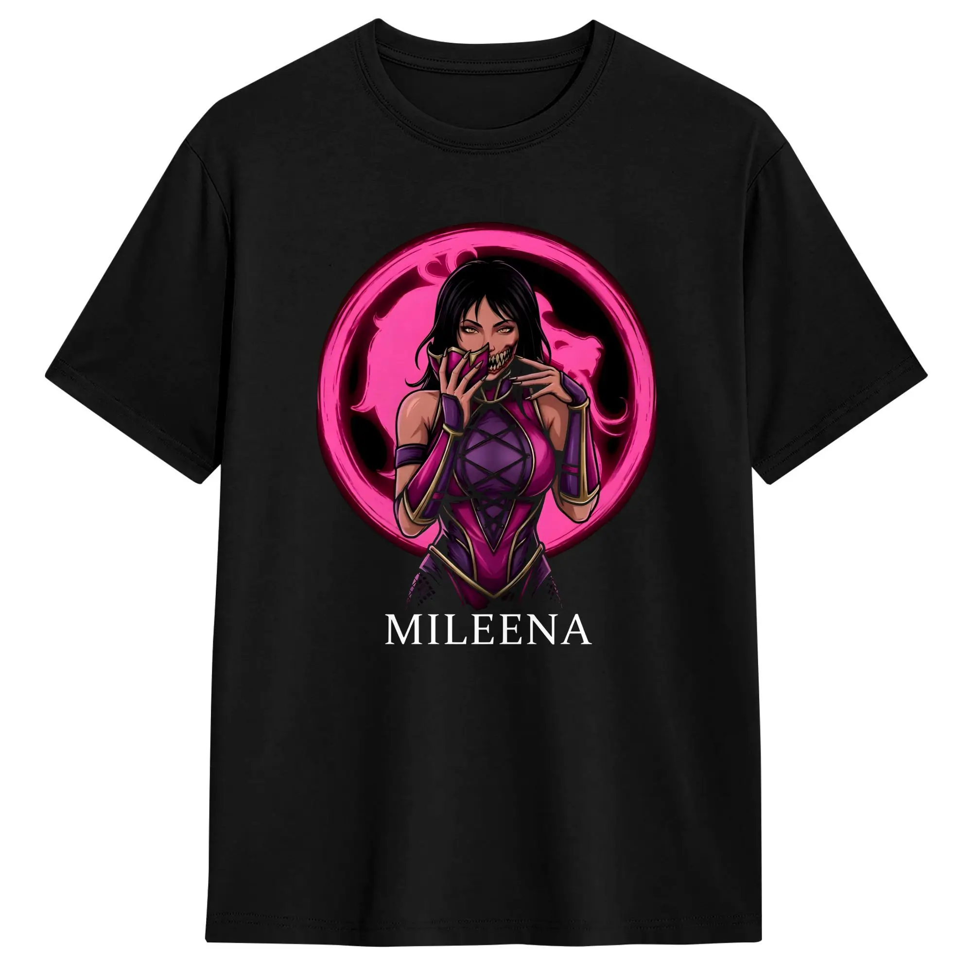 Mileena Tarkatan Beauty Mortal Kombat T-Shirt Adult  Classic T-Shirts Summer O Neck Tee Shirt Custom Logo Oversized Clothing