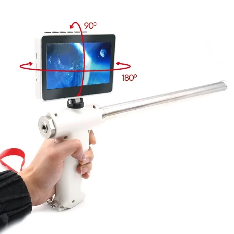 2026 Visual Cows Endoscope Sperm Gun Portable Cattle Bovine Insemination Equipment Cow Insemination Visual Gun for Animal Care