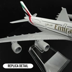 Alloy Diecast Aircraft Model for Boys, A380 B777 Avião, Avião, Replica, Emirates Airlines, Metal, Escala 1:400 10 principais vendas avião emirates a380 - №3