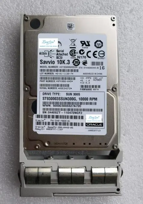 

For 540-7867 390-0449 ST9300603SS 300GB 10K 2.5 SAS