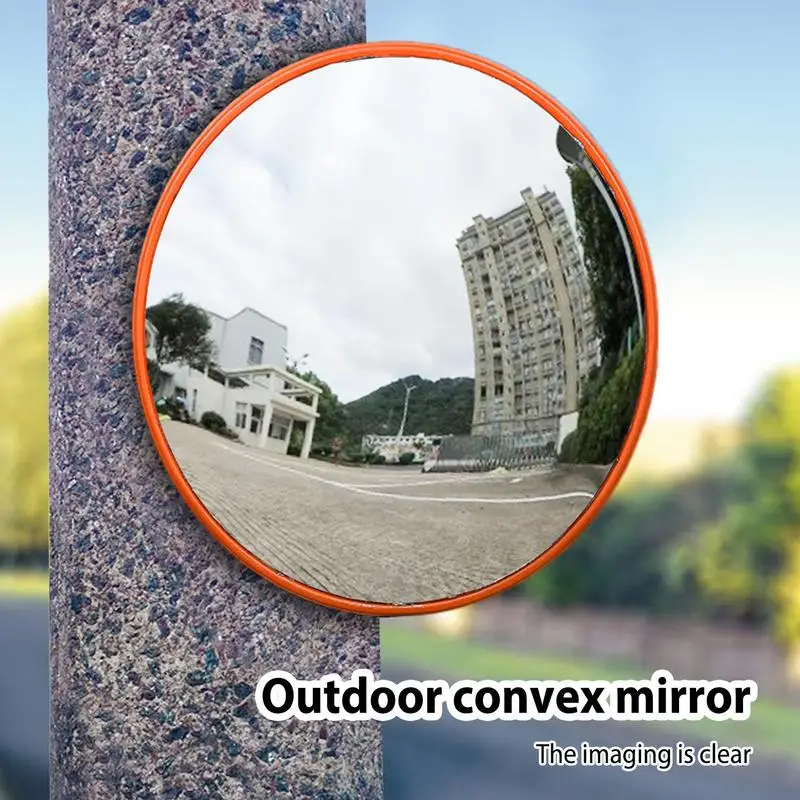 

Traffic Mirror Parking Mirror Adjustable Wide Angle View Blind Area Mirror Panoramic View Anti-Theft Corner Reflector Mirror