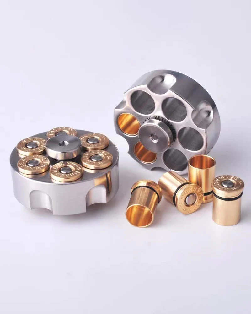 EDC Stainless steel five-axis precision carving revolver fidget spinner finger decompression toy decompression game gift