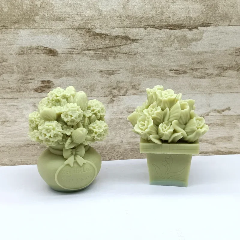 Tulip Bouquet Candle Mold 5