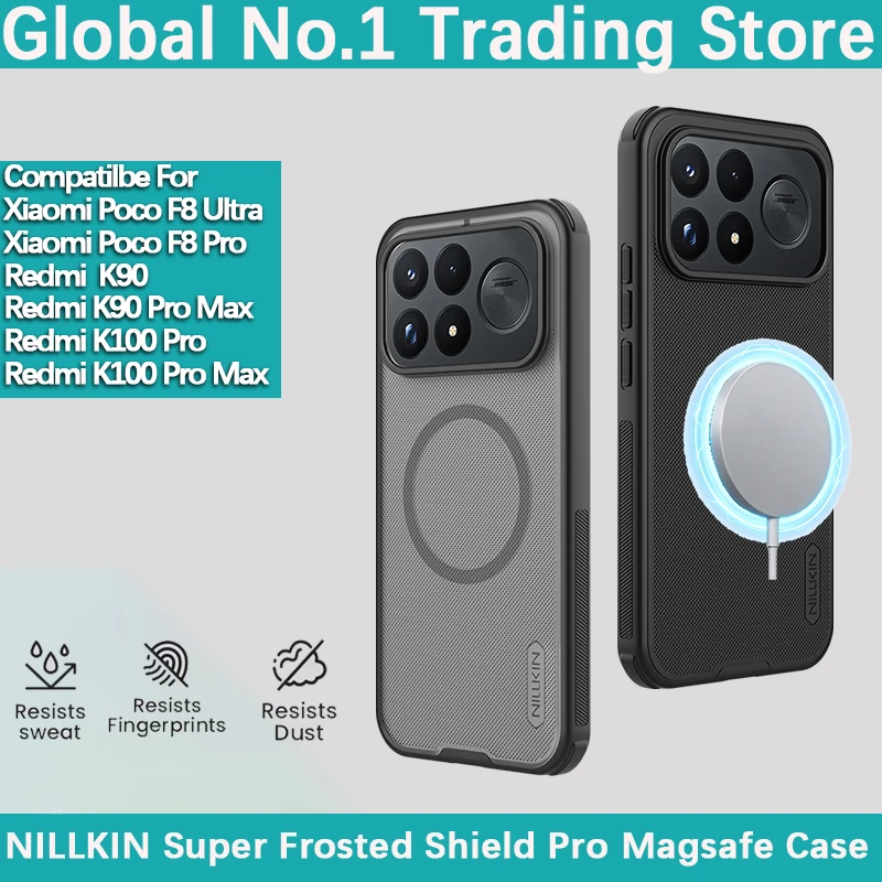 NILLKIN For Redmi K100 K90 Pro Max/Xiaomi Poco F9 F8 Pro/F8 F9 Ultra Frosted Shield Magnetic Protective case phone case shell