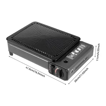 便攜式露營燒烤爐丁烷氣爐,適用於露營、旅行、徒步,氣壓0.25-0.3兆帕,尺寸41.5*28*11厘米 6 最佳銷售 瓦斯烤爐 - №6