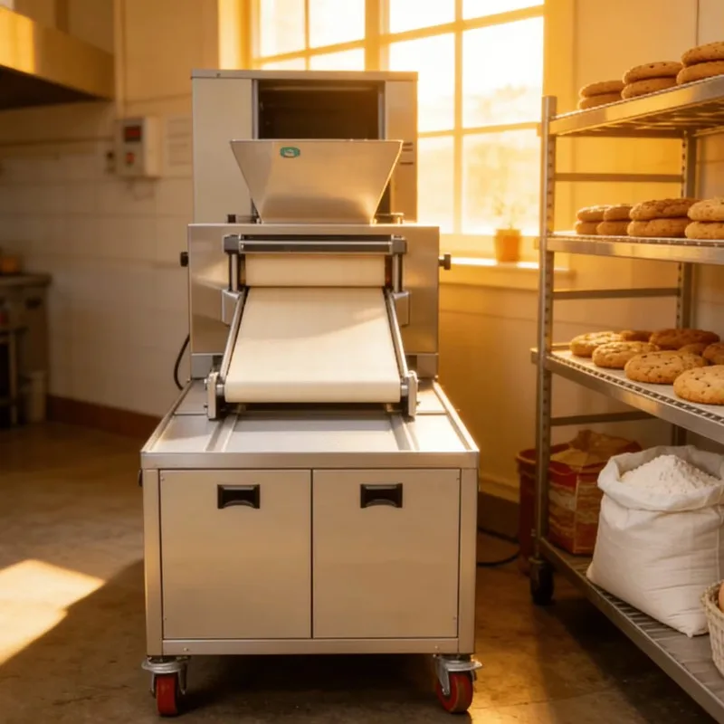 Peach Crisp Machine Automatic Biscuit Making Machine High Productivity Fruit & Corn PLC Controlled Bakery Equipment New