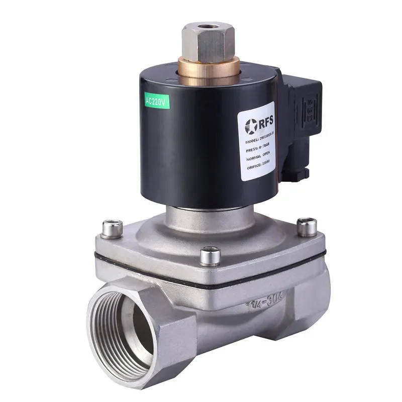 

2W350-35 Pilot Operated Normally Closed Solenoid Valve 220V Direct Acting Air Water Flow Control Solenoid Valve