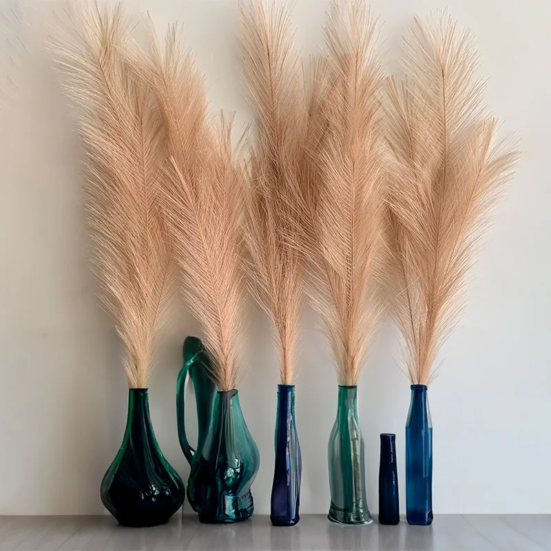 39 Inch Large Pampas Grass Artificial Flowers Fake Reed Branch for Vase Filler Wedding Centerpieces Boho Home Room Decorations view 4