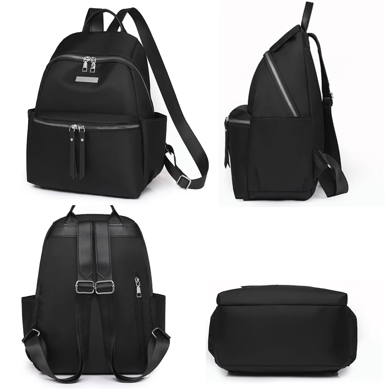 Fashion Backpack Women High Quality Nylon Backpacks Female Big Travel Back Bag Large School Bags for Teenage Girls Shoulder Bag