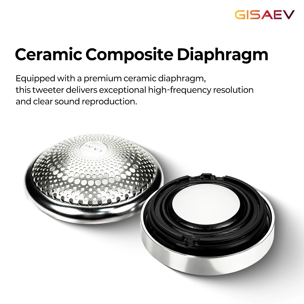 2Pcs Car Audio Speakers, Car Tweeters, 30W 25000Hz Ceramic Diaphragm Tweeter Enclosures, Car High-Frequency Speaker Upgrade Kits