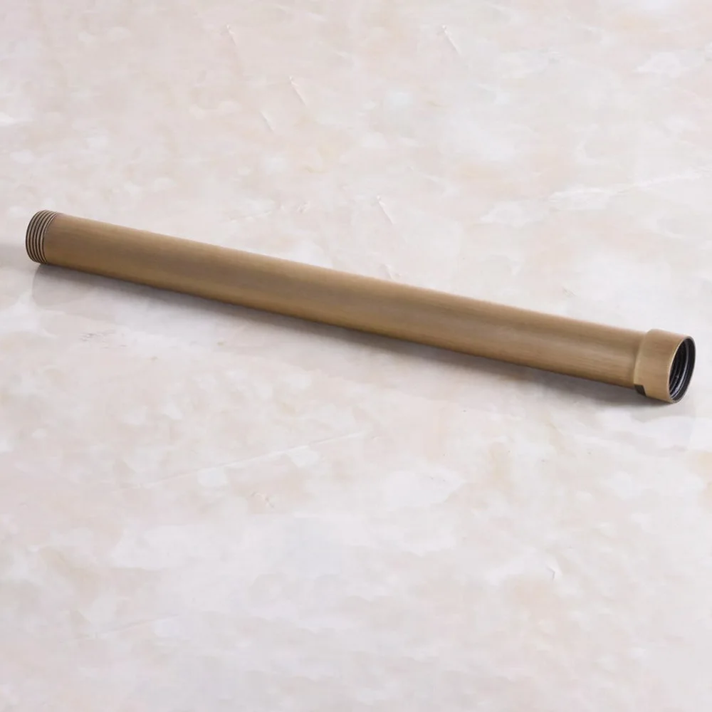 32cm Vintage Retro Antique Brass Extension Tube Pipe Rod For Rain Shower Faucet Set (G3/4\