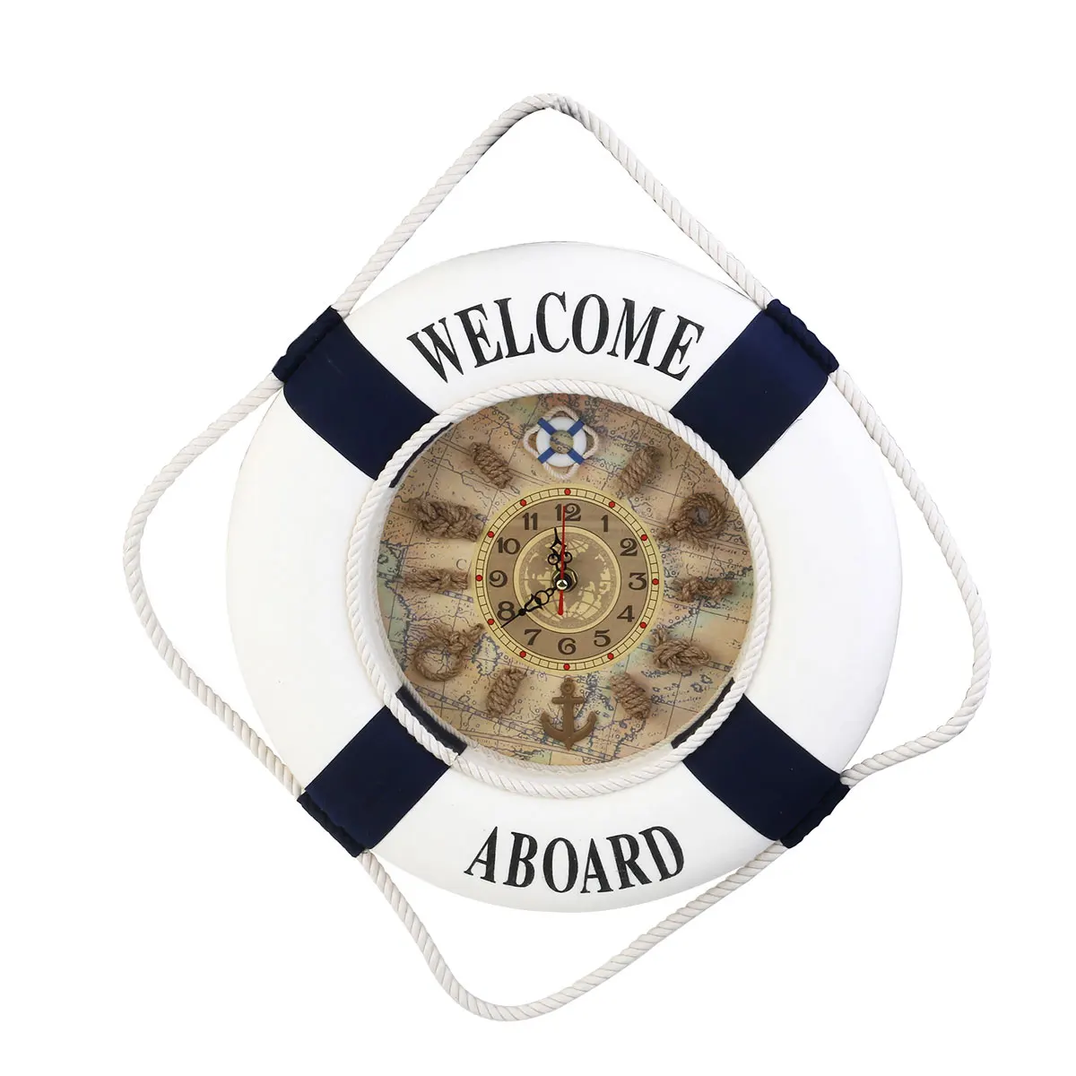 Wall Nautical Life Ring Welcome Sign Ocean Buoys Home Decoration Life Ring Hanging nament Small Catcher Vintage