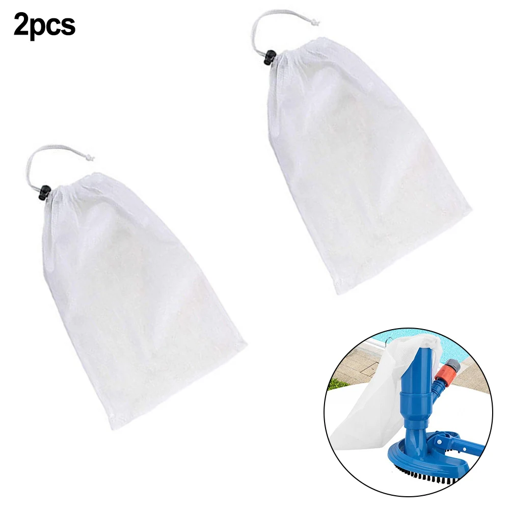 Swimming Pool Suction Head Bag with Fine Mesh Layer for Leaf and Light Debris Removal in Standard Pool Cleaning Use