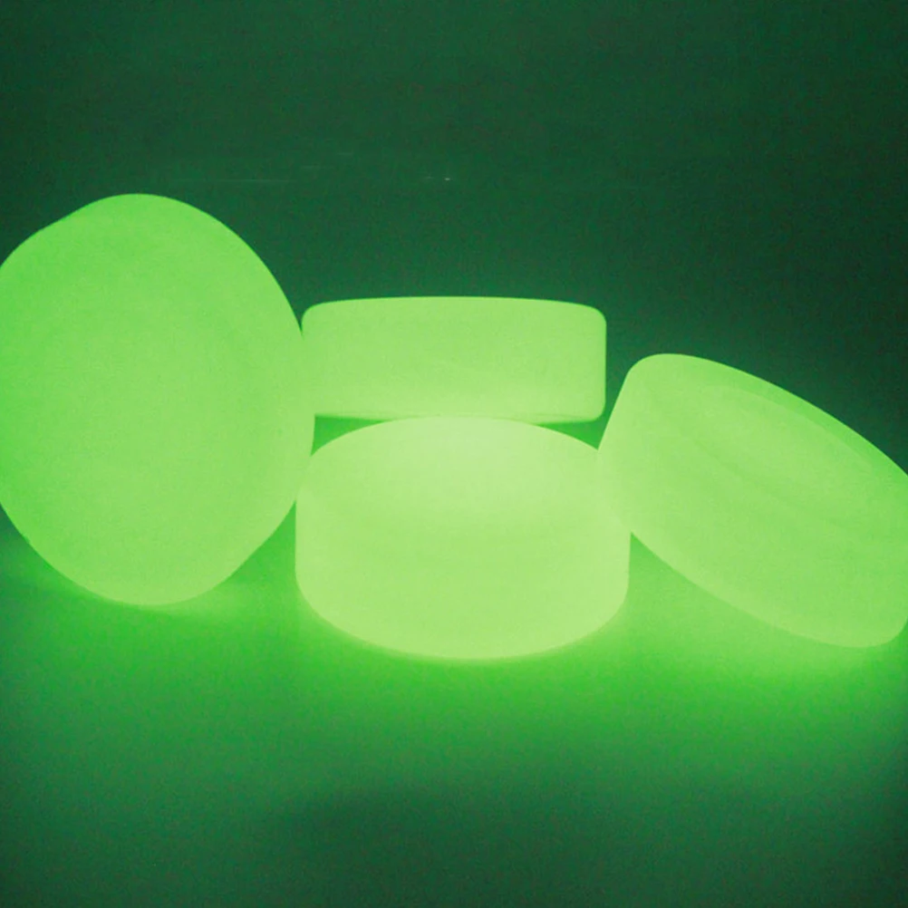 

5Pcs PVC Ice Hockey Puck Luminous Youth Night Training Practicing Hockey Accessory Practicing Puck Luminous Balls
