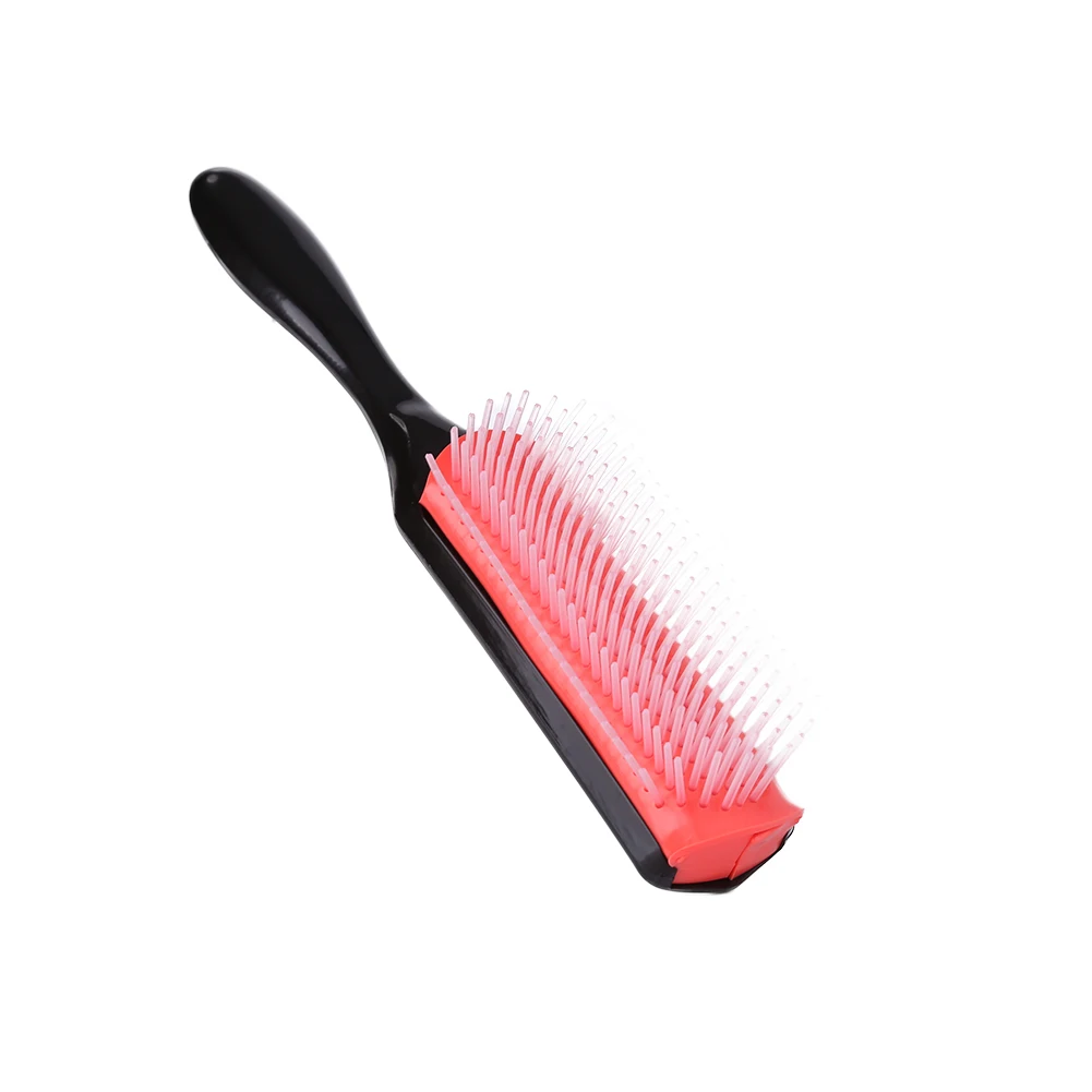 

Щетка для распутывания волос Denman с 9 рядами зубцов, массажер для кожи головы, для прямых, вьющихся и мокрых волос, съемная, для самостоятельного использования