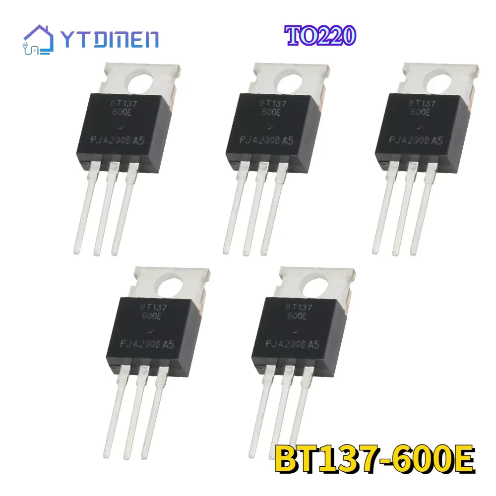 5/10PCS Transistor Kit TYN1225 TDA2030A MJE13005A BT151-500R BT137-600E Triacs Transistors Set TO220 IC Electronic Component
