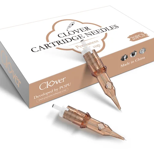 Imagen 1 del producto Cartucho de agujas de tatuaje POPU, delineador redondo profesional PMU SMP, cartuchos de agujas, membrana de seguridad para pluma de máquina rotativa de tatuaje
